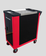 Brumann werkplaatswagen – 8 laden, 6 gevuld + zijkast + 2 momentsleutels – Image 4