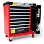 Kraft Müller KM‑9/7 werkplaatswagen – rood, 296 gereedschappen – Image 2
