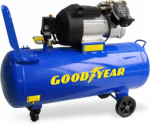 GOODYEAR luchtcompressor 100 L – 3 PK, 10 bar, 412 L/min – oliegesmeerd, directe aandrijving – Image 2